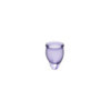 2 coupes menstruelles Satisfyer Light Violet FEEL CONFIDENT 
